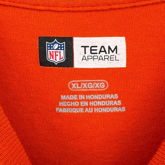 NFL Team Apparel Denver Broncos Colorado T Shirt Mens Size XL Orange BLue - Picture 4 of 4